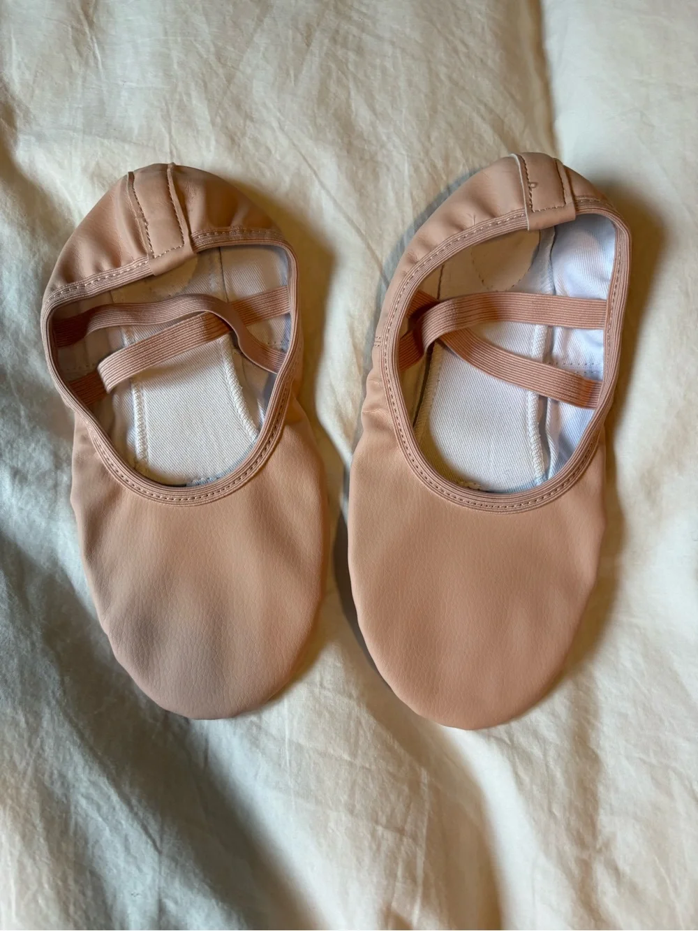 Kids Ballet Slippers - Nude Pink Stretch Fit, Size 6 (big kid)